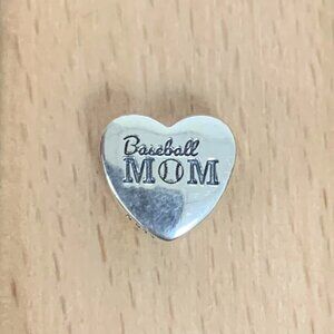 Pandora Baseball Mom Exclusive Travel Heart Charm Pendant, S925 Silver Bracelets